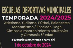 ESCUELAS DEPORTIVAS MUNICIPALES TEMPORADA 2024/2025