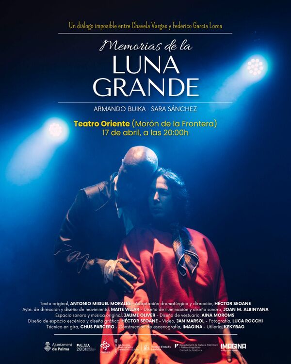 Desobediencia Teatro presenta «Memorias de la Luna Grande» en el Teatro Oriente (20:00)