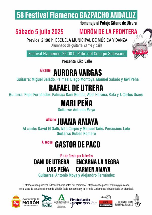 LVIII FESTIVAL FLAMENCO GAZPACHO ANDALUZ 2025