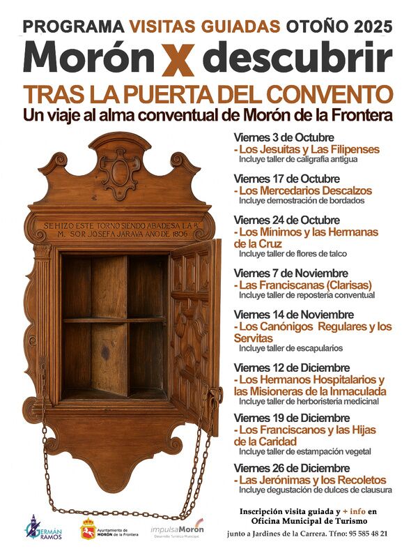 VISITAS GUIADAS MORÓN X DESCUBRIR-OTOÑO. TRAS LAS PUERTAS DEL CONVENTO
