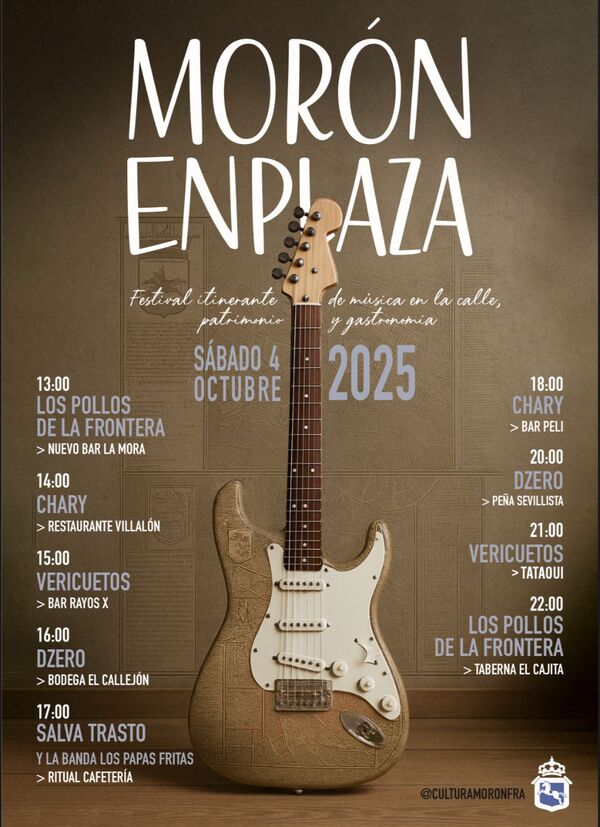Música en la calle, gastronomía y ambiente festivo con la segunda edición de ‘Morón EnPlaza’