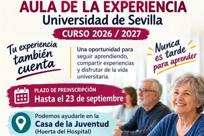 El curso comienza en el Aula de la Experiencia. Queda abierto el plazo para la inscripción de nuevos alumnos