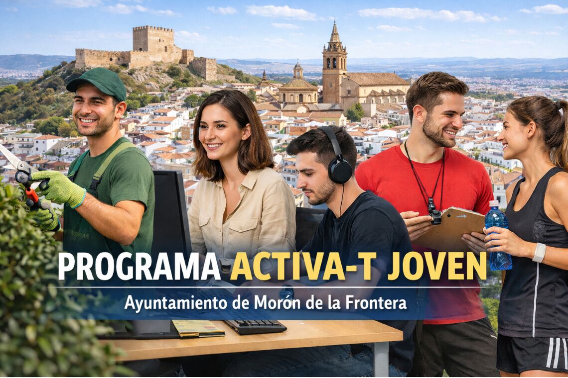 El Ayuntamiento de Morón impulsará el empleo juvenil con 12 contratos a través del programa Activa-T Joven
