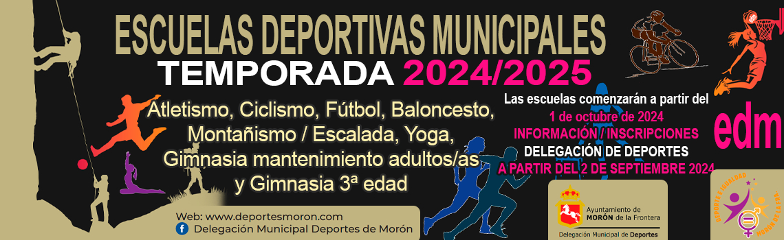 ESCUELAS DEPORTIVAS MUNICIPALES 2024