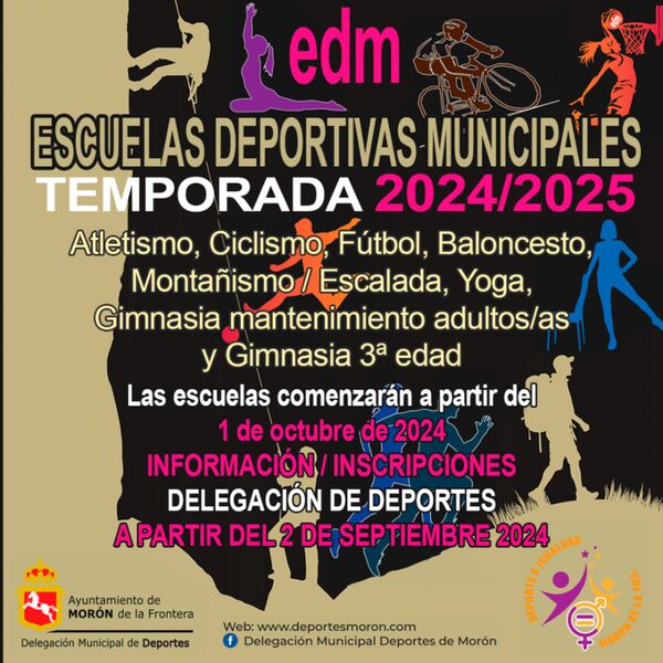 ESCUELAS DEPORTIVAS MUNICIPALES 2024