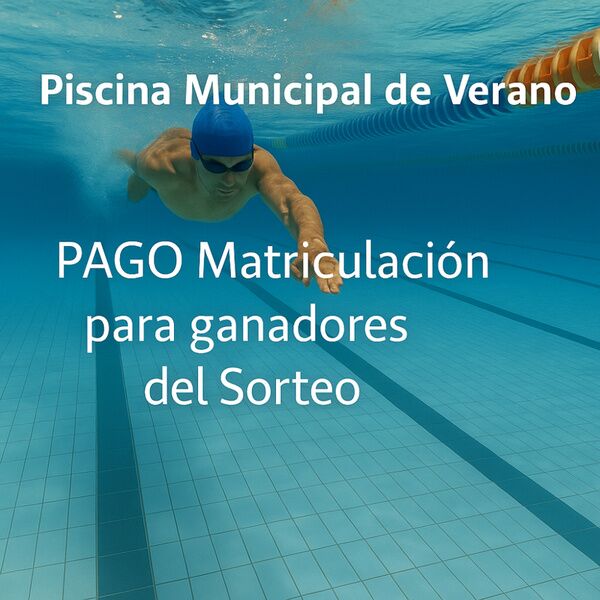 Pago matriculación para Pisicina Municipal de Verano